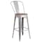 Flash Furniture Metal Barstool, 30", Silver CH-31320-30GB-SIL-WD-GG - alternate 1