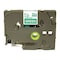Brother Label Tape Cartridge, White on Green, Labels/Roll: Continuous TZe725 - alternate 1