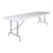 Flash Furniture Rectangle Folding Table, Plastic Top, White RB-3096ADJ-GG - alternate 1