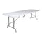Flash Furniture Rectangle Folding Table, Plastic Top, White RB-3096FH-ADJ-GG - alternate 1