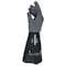 Ansell AlphaTec Chemical Resistant Gloves, Neoprene, Nitrile, 13 in L, 17 mil, Black/Gray, 11, 1 PR 53-001 - alternate 2