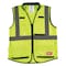Milwaukee Tool Class 2 High Visibility Yellow Performance Safety Vest - S/M (CSA) 48-73-5081 - alternate 1