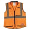 Milwaukee Tool Class 2 High Visibility Orange Performance Safety Vest - S/M (CSA) 48-73-5091 - alternate 1