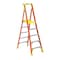 Werner 8 ft Fiberglass Platform Stepladder, 300 lb Capacity PD6205 - alternate 1