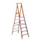 Werner 10 ft Fiberglass Platform Stepladder, 300 lb Capacity PD6207 - alternate 1