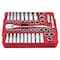 Milwaukee Tool 47pc 1/2" Drive Metric & SAE Ratchet and Socket Set with FOUR FLAT Sides 48-22-9010 - alternate 1