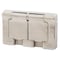 Hubbell Wiring Device-Kellems Weatherproof Wall Plate, Number of Gangs: 1-Gang Stainless Steel, Brushed Finish, Silver HBLSS83R - alternate 1