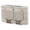 Hubbell Wiring Device-Kellems Weatherproof Wall Plate, Number of Gangs: 1-Gang Stainless Steel, Brushed Finish, Silver HBLSS84X - alternate 1