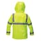Mcr Safety Flame Resistant Rain Jacket, 11 cal/sq cm, L, 11 oz PVC, Snaps, Zipper Closure BJ238JHL - alternate 2
