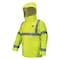 Mcr Safety Flame Resistant Rain Jacket, 11 cal/sq cm, L, 11 oz PVC, Snaps, Zipper Closure BJ238JHL - alternate 1