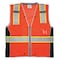 Mcr Safety High Visibility Vest, M Size, Unisex SURVCL2OM - alternate 1