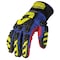 Ironclad Performance Wear Mechanics Gloves, Nylon/Polyurethane Palm, Polyester Lining, Blue/Red, M ( 3 ) KDC5W-03-M - alternate 2