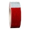 3M Conspicuity Reflective Tape, 2 in W x 150 ft L, 10 mil Thick, Red/White 913-32 - alternate 1