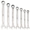 Milwaukee Tool Ratcheting Combination Wrench Set, SAE, 3/8 in to 3/4 in Head Sizes, 12 Points, 7-Piece 48-22-9406 - alternate 9