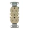 Hubbell Wiring Device-Kellems Straight Blade Receptacle, 5-15R, 15 A, 125V AC, 2 Pole, 3 Wire, Flush Mount, Self-Grounded RR15SITR - alternate 1