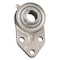 Ntn 3 Holes, Flange Bracket Housing, Flange Mount Bearing, Radial Ball, 1-7/16 in Dia, Stainless Steel, Set Screw SUCFB207-23 - alternate 1