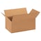 Zoro Select 14 in x 8 in x 6 in Shipping Box, Kraft, Corrugate, Single Wall, 32 ECT 55VG99 - alternate 1