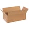 Zoro Select 12 in x 6 in x 4 in Shipping Box, Kraft, Corrugate, Single Wall, 32 ECT 11R198 - alternate 1
