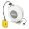 Hubbell Wiring Device-Kellems Cord Reel With Hand Lamp, Spring Retracted, NEMA 5-15R, 14 AWG, White Reel Color, 45 ft Length HBLI45143GF15 - alternate 1