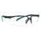 3M Solus 2000 Safety Glasses, Anti-Fog/Scratch, Half-Frame, Gray/Teal Temple, Clear Lens S2001SGAF-BGR - alternate 3