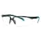 3M Solus 2000 Safety Glasses, Anti-Fog/Scratch, Half-Frame, Gray/Teal Temple, Clear Lens S2001SGAF-BGR - alternate 2