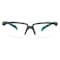 3M Solus 2000 Safety Glasses, Anti-Fog/Scratch, Half-Frame, Gray/Teal Temple, Clear Lens S2001SGAF-BGR - alternate 1