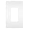 Zoro Select Rocker Wall Plate, Number of Gangs: 3 Plastic, Smooth Finish, White RWP26W - alternate 1