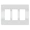 Zoro Select Rocker Wall Plate, Number of Gangs: 3 Plastic, Smooth Finish, White RWP263W - alternate 1