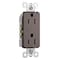 Legrand Straight Blade Receptacle, 5-15R, 15 A, 125V AC, 2 Pole, 3 Wire, Flush Mount, Grounded 885TRDBCC12 - alternate 1