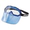 Jackson Safety Safety Goggles/Face Shield Combo, Clear Lens/Blue Shield, Anti-Fog, Indirect Vented, GPL500 Series 21000 - alternate 1