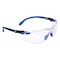 3M Safety Glasses, Solus 1000 Series, Scotchgard Anti-Fog Coating, Black/Blue Frame, Clear Lens S1101SGAF - alternate 1