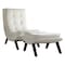 Ave 6 Collection: Tustin Lounge Chair And Ottoman Set, White Back, 25 in W Chair: 37"; Ottoman: 16" H TSN51-W32 - alternate 1