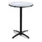 Kfi Round KFI 42in Grey Nebula Breakroom Table with Arched X Base, Commercial Grade, Made in the USA T42RD-B2125-38-GYN - alternate 1