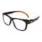 Kleenguard Maverick(TM), Safety Glasses, Anti-Fog & Anti-Scratch, Clear Lens, Black/Orange Frame, Full-Frame 49312 - alternate 1