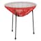 Flash Furniture Bungee Glass Table, Valencia, Red TLH-094T-RED-GG - alternate 1