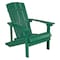 Flash Furniture Charlestown Adirondack Chair, Green Wood, Green Seat, Wood Back, 29.5 W 35 H JJ-C14501-GRN-GG - alternate 1