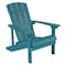 Flash Furniture Charlstwn Adirondack Chair, Sea Foam Wood, Sea Foam Seat, Wood Back, 29.5 W 35 H JJ-C14501-SFM-GG - alternate 1