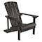 Flash Furniture Charlestown Adirondack Chair, Slate Wood, Slate Gray Seat, Wood Back, 29.5 W 35 H JJ-C14501-SLT-GG - alternate 1