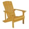 Flash Furniture Charlestown Adirondack Chair, Yellow Wood, Yellow Seat, Wood Back, 29.5 W 35 H JJ-C14501-YLW-GG - alternate 1