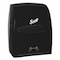 Scott Essential Manual Hard Roll Towel Dispenser (46253), Black, 12.63" x 16.13" x 10.2" (Qty 1) 46253 - alternate 1