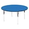 Correll Round Adjustable Height Activity Kids School Table, High Pressure Laminate, Blue A36-RND-37 - alternate 1