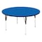 Correll Round Adjustable Height Activity Kids School Table, High Pressure Laminate, Blue A60-RND-37 - alternate 1