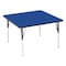 Correll Square Adjustable Height Activity Kids School Table, High Pressure Laminate, Blue A3636-SQ-37 - alternate 1