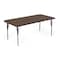 Correll Rectangle Adjustable Height Activity Kids School Table, High Pressure Laminate, Walnut A3672-REC-01 - alternate 1