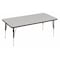 Correll Rectangle Adjustable Height Activity Kids School Table, High Pressure Laminate, Gray Granite A3072-REC-15 - alternate 1