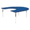 Correll Horseshoe Adjustable Height Activity Kids School Table, High Pressure Laminate, Blue A6066-HOR-37 - alternate 1