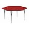 Correll Flower Adjustable Height Activity Kids School Table, High Pressure Laminate, Red A60-FLR-35 - alternate 1