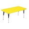 Correll Rectangle Adjustable Height Activity Kids School Plastic Blow Molded Table, Blow Molded Plastic AR2448-REC-28 - alternate 1