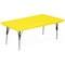 Correll Rectangle Adjustable Height Activity Kids School Plastic Blow Molded Table, Blow Molded Plastic AR3060-REC-28 - alternate 1