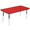 Correll Rectangle Adjustable Height Activity Kids School Plastic Blow Molded Table, Blow Molded Plastic AR3072-REC-25 - alternate 1